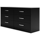 Finch - Black - Six Drawer Dresser - 29'' Height-Washburn's Home Furnishings