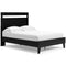 Finch - Black/brown - Full Panel Platform Bed-Washburn's Home Furnishings