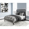 Finch - Black/brown - Full Panel Platform Bed-Washburn's Home Furnishings