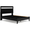 Finch - Black/brown - Queen Panel Platform Bed-Washburn's Home Furnishings