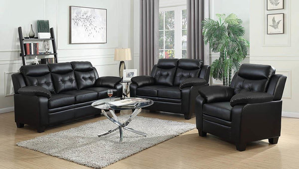 Finley - Sofa - Black-Washburn's Home Furnishings