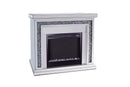 Fireplaces With Crushed Crystals - Pearl Silver-Washburn's Home Furnishings