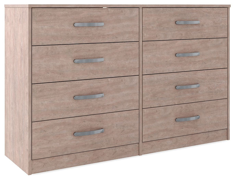 Flannia - Gray - Eight Drawer Dresser-Washburn's Home Furnishings