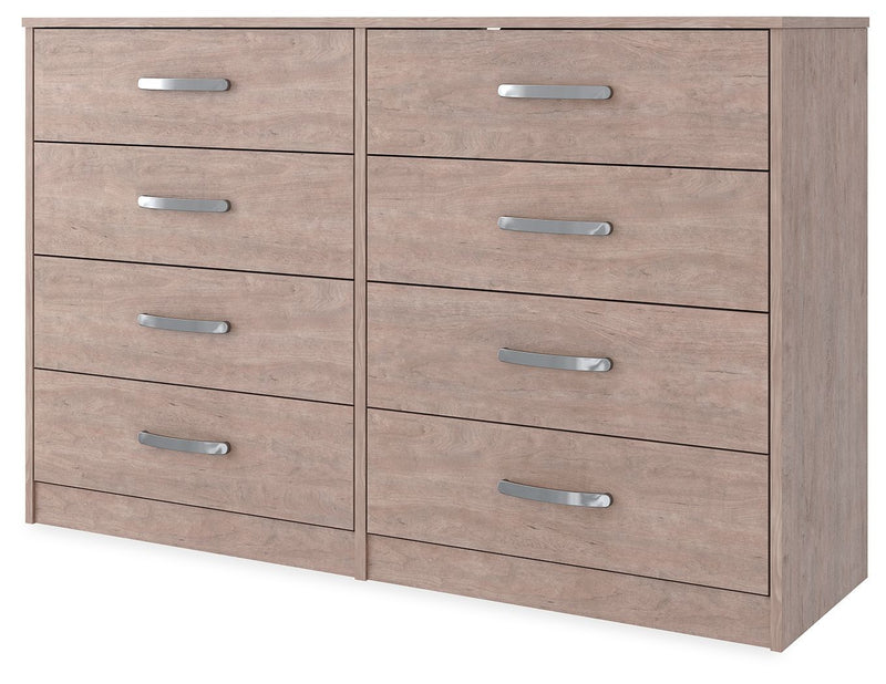 Flannia - Gray - Eight Drawer Dresser-Washburn's Home Furnishings