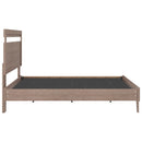 Flannia - Gray - Queen Panel Platform Bed-Washburn's Home Furnishings