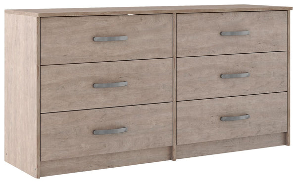 Flannia - Gray - Six Drawer Dresser-Washburn's Home Furnishings