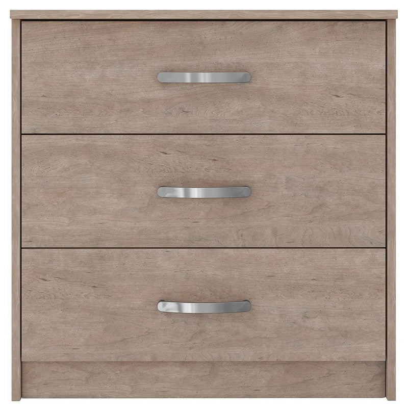 Flannia - Gray - Three Drawer Chest-Washburn's Home Furnishings