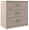 Flannia - Gray - Three Drawer Chest-Washburn's Home Furnishings