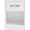 Flannia - White - One Drawer Night Stand - 23" Height-Washburn's Home Furnishings