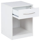 Flannia - White - One Drawer Night Stand-Washburn's Home Furnishings