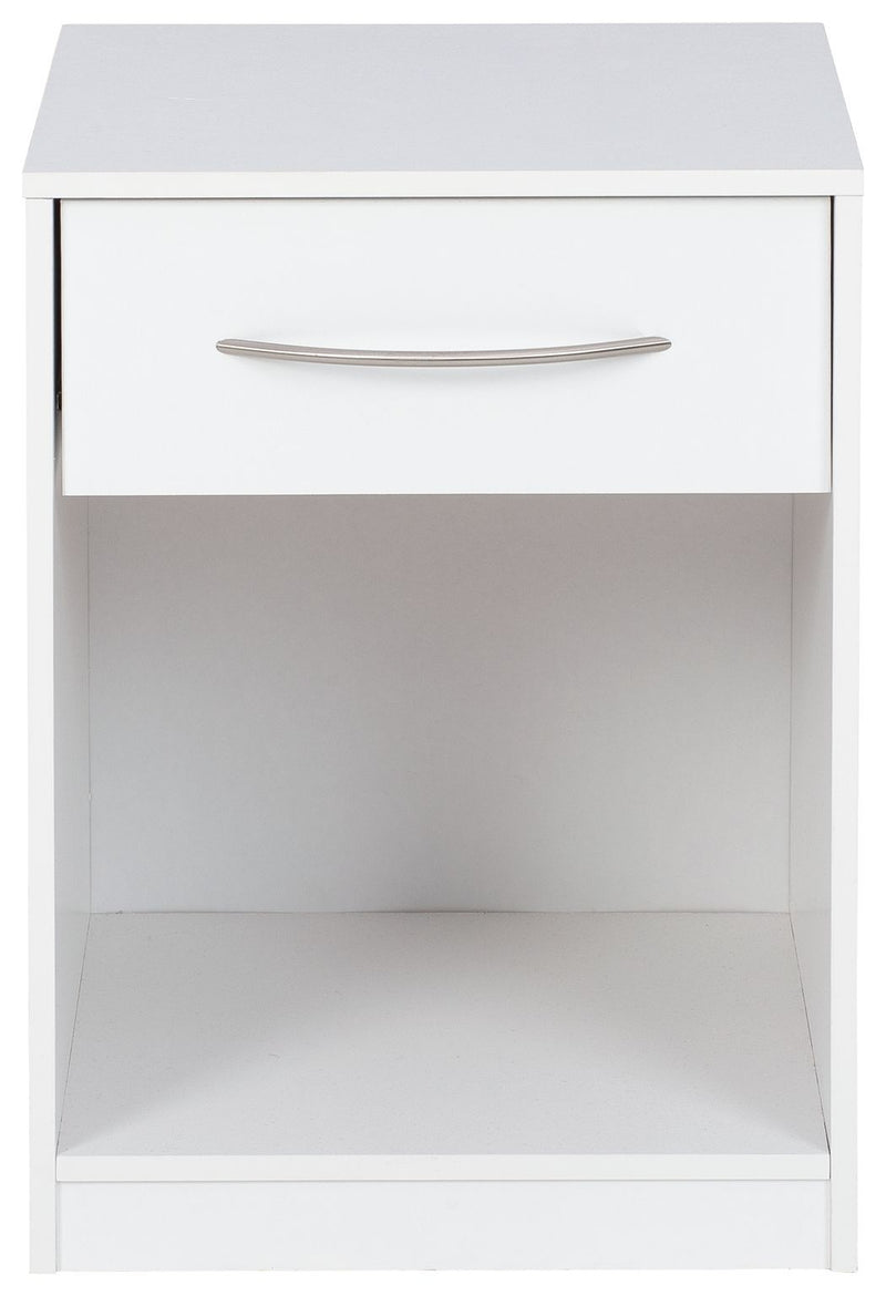 Flannia - White - One Drawer Night Stand-Washburn's Home Furnishings