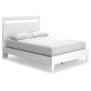 Flannia - White - Queen Panel Platform Bed-Washburn's Home Furnishings