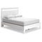 Flannia - White - Queen Panel Platform Bed-Washburn's Home Furnishings