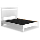 Flannia - White - Queen Panel Platform Bed-Washburn's Home Furnishings