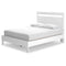 Flannia - White - Queen Panel Platform Bed-Washburn's Home Furnishings