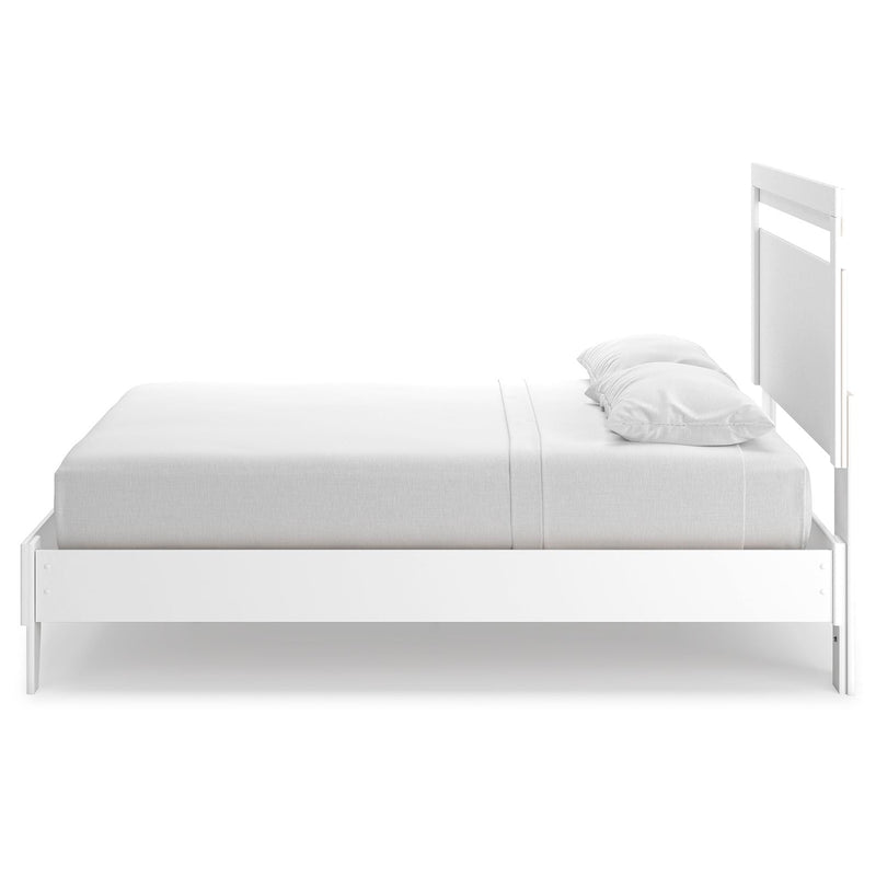 Flannia - White - Queen Panel Platform Bed-Washburn's Home Furnishings