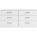 Flannia - White - Six Drawer Dresser - 29'' Height-Washburn's Home Furnishings