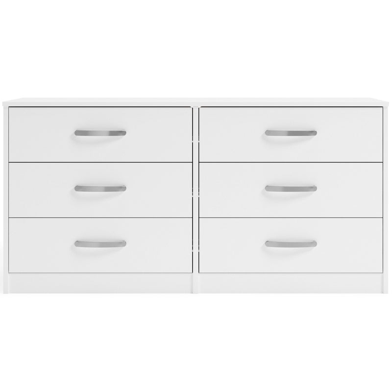 Flannia - White - Six Drawer Dresser - 29'' Height-Washburn's Home Furnishings