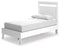 Flannia - White - Twin Panel Bed-Washburn's Home Furnishings