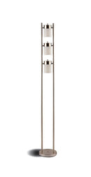 Floor Lamp With 3 Swivel Lights - Silver-Washburn's Home Furnishings