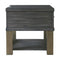 Forleeza - Dark Gray - Rectangular End Table-Washburn's Home Furnishings