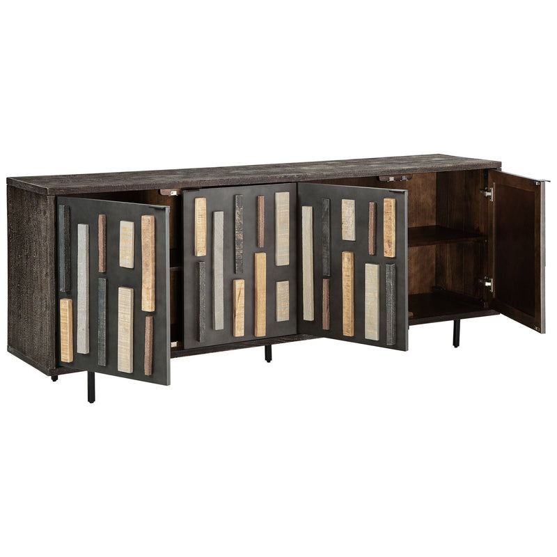 Franchester - Brown - Accent Cabinet-Washburn's Home Furnishings