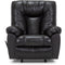 Franklin Connery Leather Rocker Recliner in Ranger Black Bean-Washburn's Home Furnishings