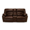 Franklin Dakota Reclining Loveseat W/Console in Java-Washburn's Home Furnishings