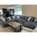 Franklin Journey Sectional w/Right Chaise in Merriville Graphite-Washburn's Home Furnishings