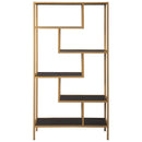 Frankwell - Gold Finish - Bookcase-Washburn's Home Furnishings