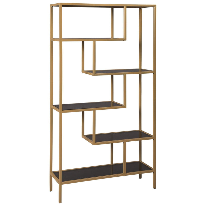 Frankwell - Gold Finish - Bookcase-Washburn's Home Furnishings