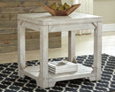 Fregine - Whitewash - Rectangular End Table-Washburn's Home Furnishings