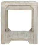 Fregine - Whitewash - Rectangular End Table-Washburn's Home Furnishings