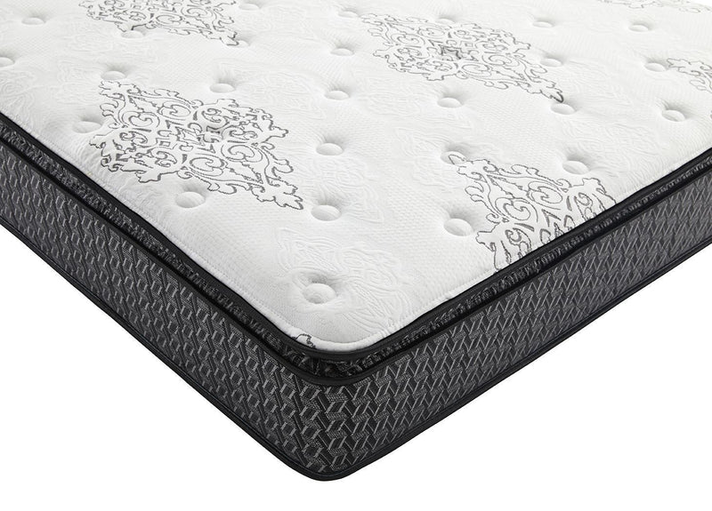 Freya - Pillow Top Mattress - 11.5" Eastern King Mattress - White And Black-Washburn's Home Furnishings