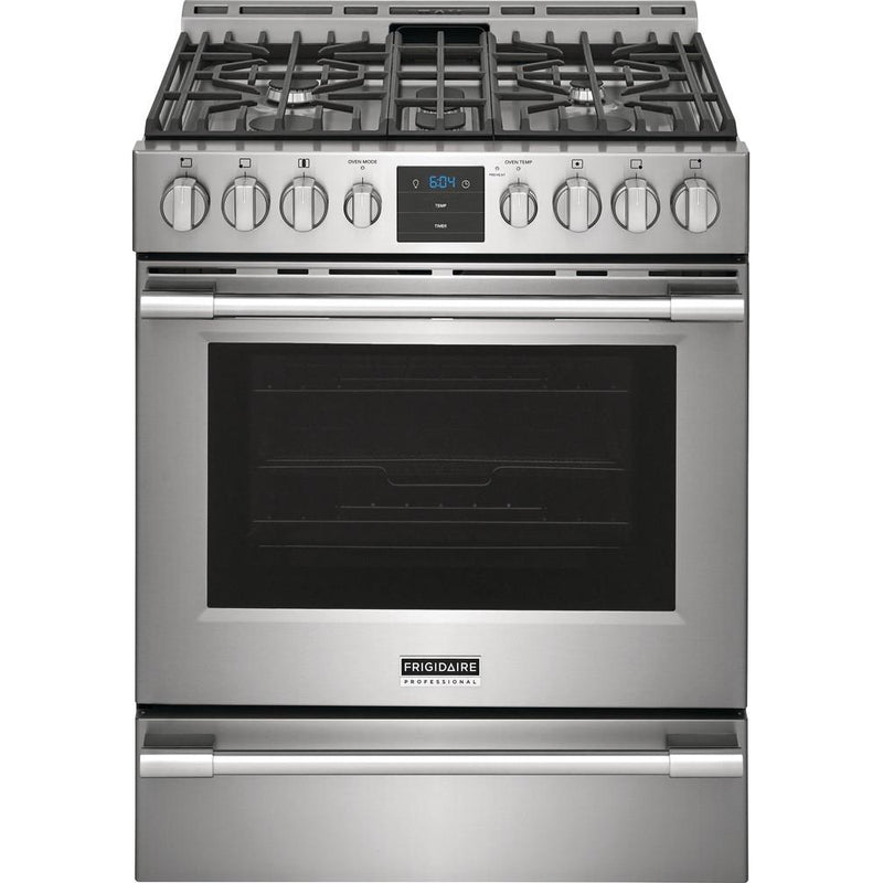 Frigidaire Professional 30" Gas Range W/Air Fryer in Stainless-Washburn's Home Furnishings