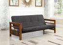 Futon Frame With Magazine Racks - Brown-Washburn's Home Furnishings