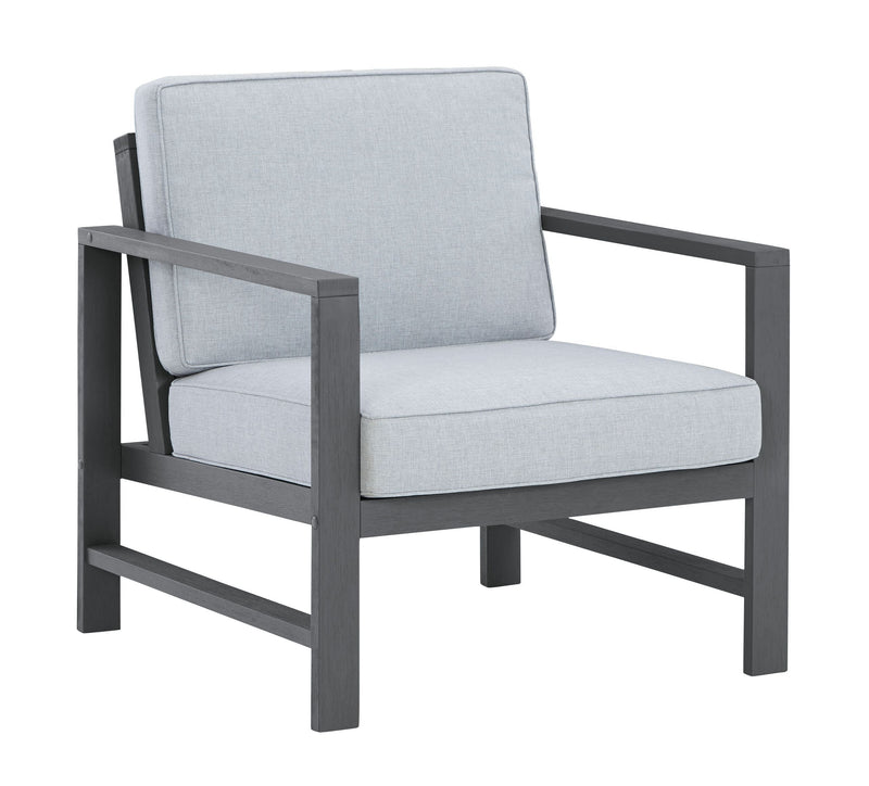 Fynnegan - Gray - Lounge Chair W/cushion (2/cn)-Washburn's Home Furnishings