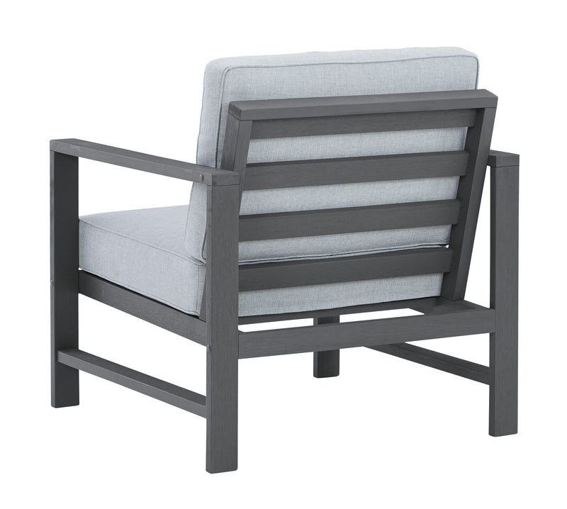 Fynnegan - Gray - Lounge Chair W/cushion (2/cn)-Washburn's Home Furnishings