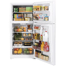 GE 19.2cf Top Freezer Refrigerator in White-Washburn's Home Furnishings