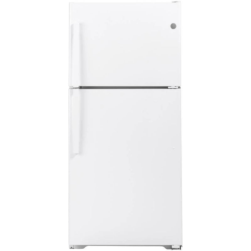 GE 19.2cf Top Freezer Refrigerator in White-Washburn's Home Furnishings