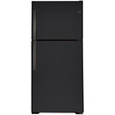 GE 21.9 Cu Ft Top Mount Refrigerator in Black-Washburn's Home Furnishings