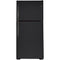 GE 21.9 Cu Ft Top Mount Refrigerator in Black-Washburn's Home Furnishings