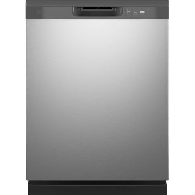 GE 24 inch Dishwasher W/Front Controls in Stainless-Washburn's Home Furnishings