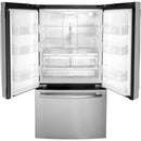 GE 27cf French Door Refrigerator in S/S-Washburn's Home Furnishings