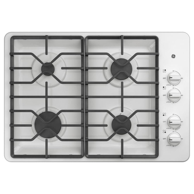 GE 30" Coocktop in White-Washburn's Home Furnishings