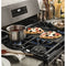 GE 30" Free-Standing Gas Range with Steam Cleaning Oven in Slate-Washburn's Home Furnishings