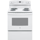 GE 30" FreeStand Electric Range White-Washburn's Home Furnishings