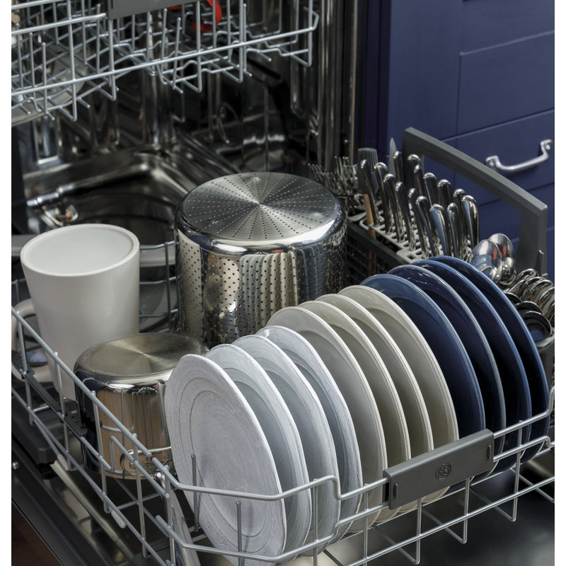 GE® Stainless Steel Interior Dishwasher with Hidden Controls-Washburn's Home Furnishings