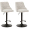 Gaddison - Beige/black - Bar Height Bar Stool (set Of 2)-Washburn's Home Furnishings