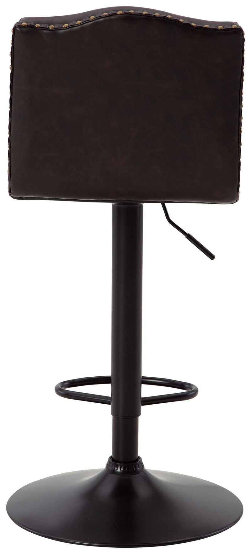 Gaddison - Brown/black - Tall Uph Swivel Barstool(2/cn)-Washburn's Home Furnishings